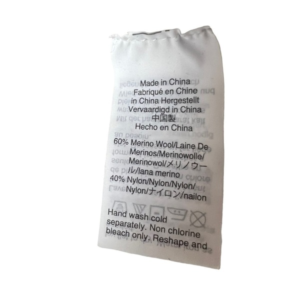 JCrew Sweater Mens Tan Collared Merino Wool Blend Mock Neck SZ L Henley Pullover - Picture 4 of 8